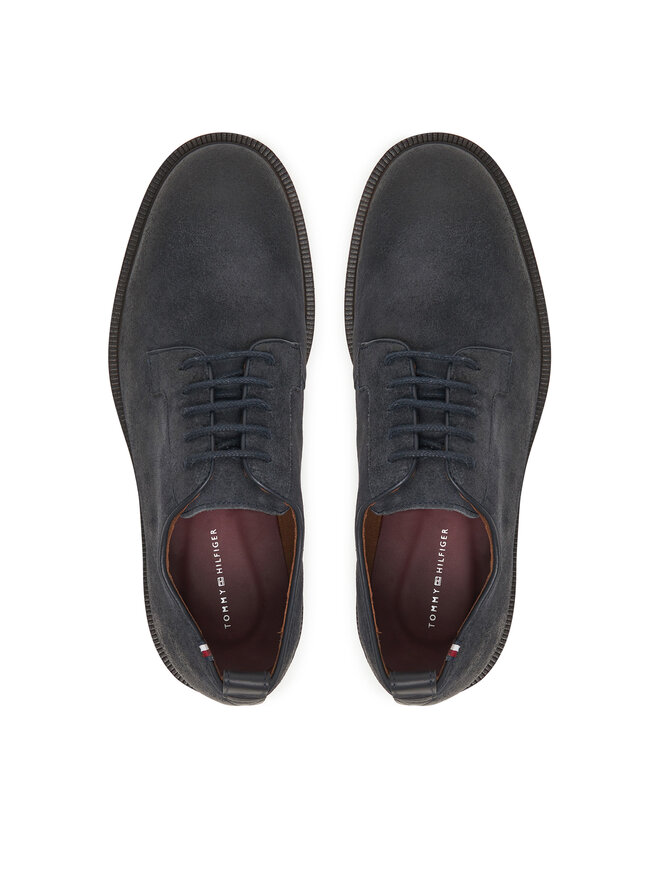 Tommy Hilfiger Halbschuhe Tommy Hilfiger Cleated Derby FM0FM05770 Dunkelblau