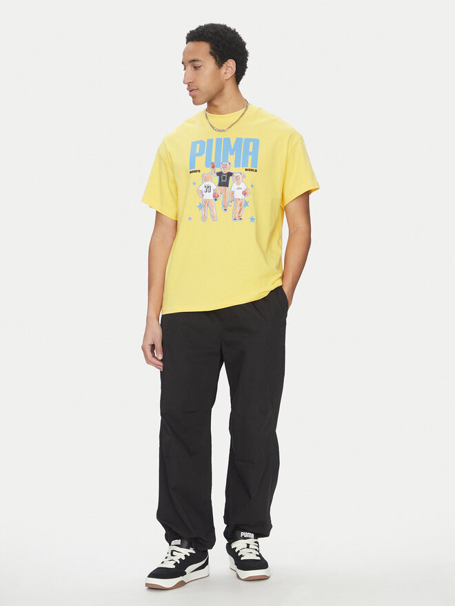 Puma Puma T-Shirt Dylan's World 630257 Gelb Regular Fit
