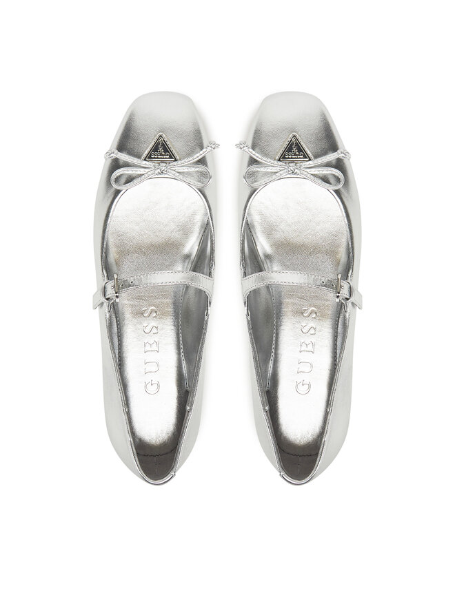 Guess Baleriny Guess FLJKAY LEM02 Srebrny