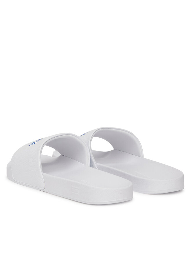 Tommy Hilfiger Papucs Tommy Hilfiger Hilfiger Print Tumble Pool Slide FM0FM05505 Fehér