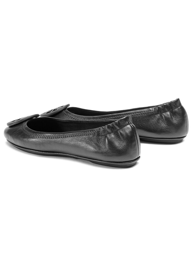 Tory Burch Bailarinas Tory Burch Minnie Travel Ballet With Logo 49350 Negro