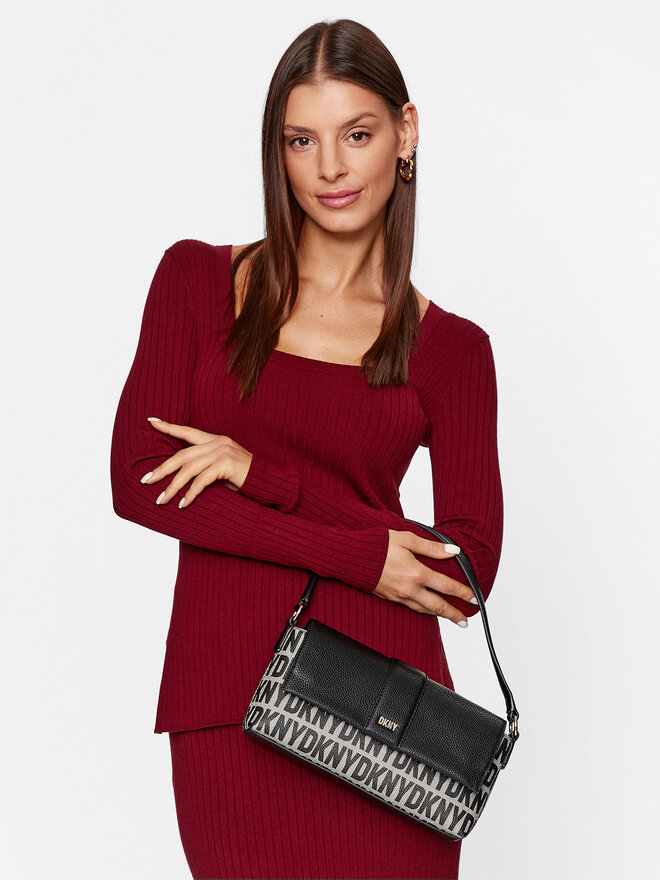 Сумка DKNY Chriselle Flap Demi R33H2Z18 Чорний | evzuttya.com.ua