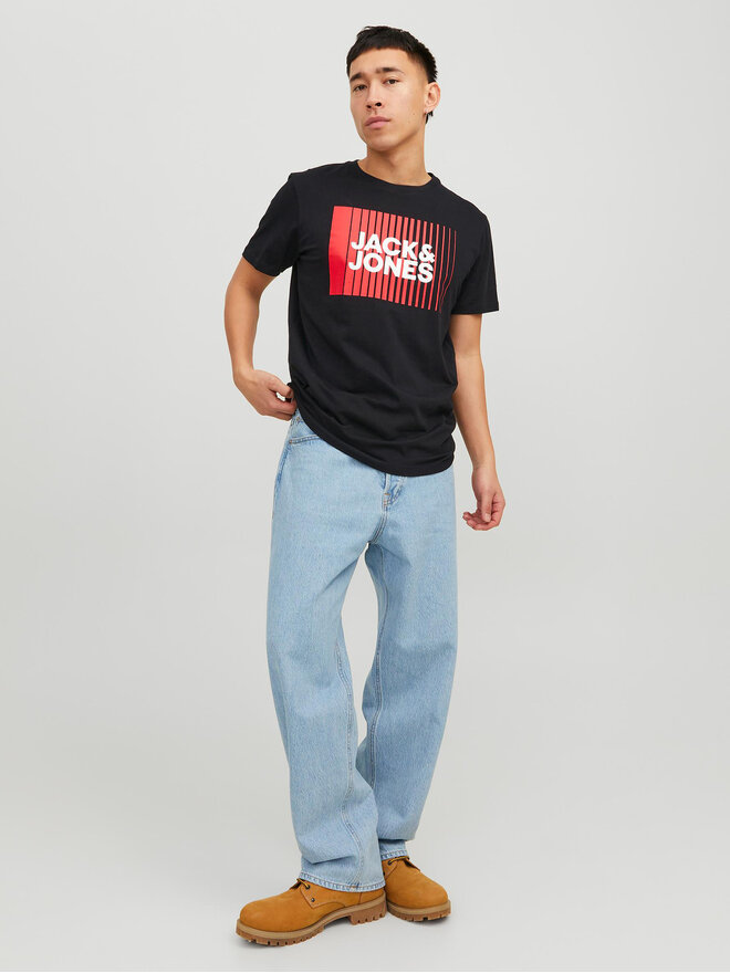 Jack&Jones Jack&Jones Marškinėliai Corp 12233999 Juoda Standard Fit