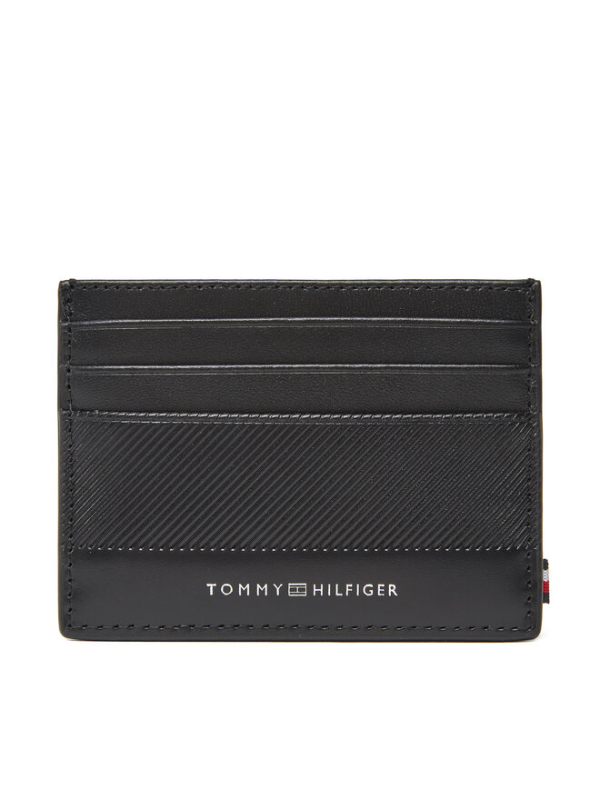 Tommy Hilfiger Θήκη πιστωτικών καρτών Tommy Hilfiger Th Foundation Cc Holder AM0AM13506 Μαύρο