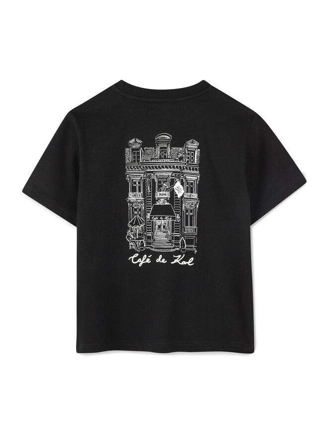 Karl Lagerfeld Kids Karl Lagerfeld Kids Camiseta Z30440 D Negro Regular Fit