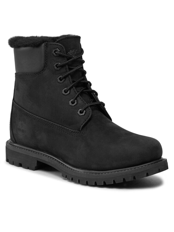 Timberland Schnürstiefeletten Timberland 6In Premium Shearling TB0A1U7S0011 Schwarz