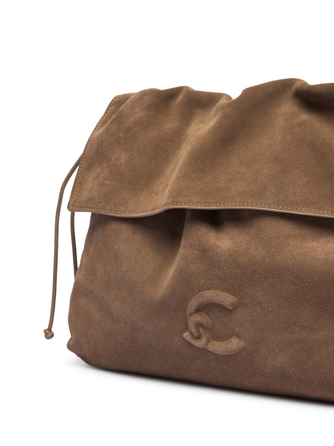 Coccinelle Handtasche Coccinelle V9G Coccinellelidia Suede Bim E1 V9G 13 03 01 Dunkelbeige