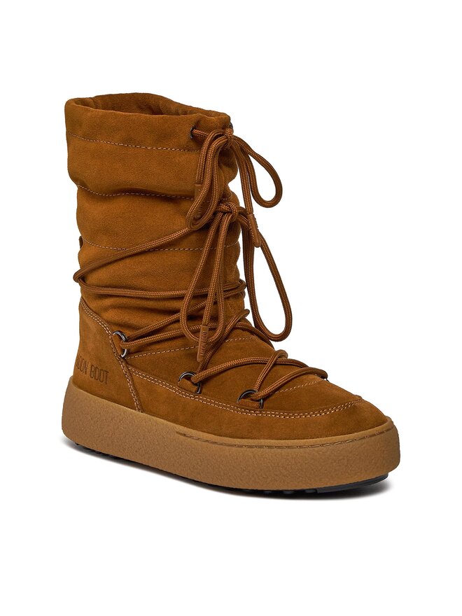 Moon Boot Śniegowce Moon Boot Ltrack Suede 24501100001 Brązowy