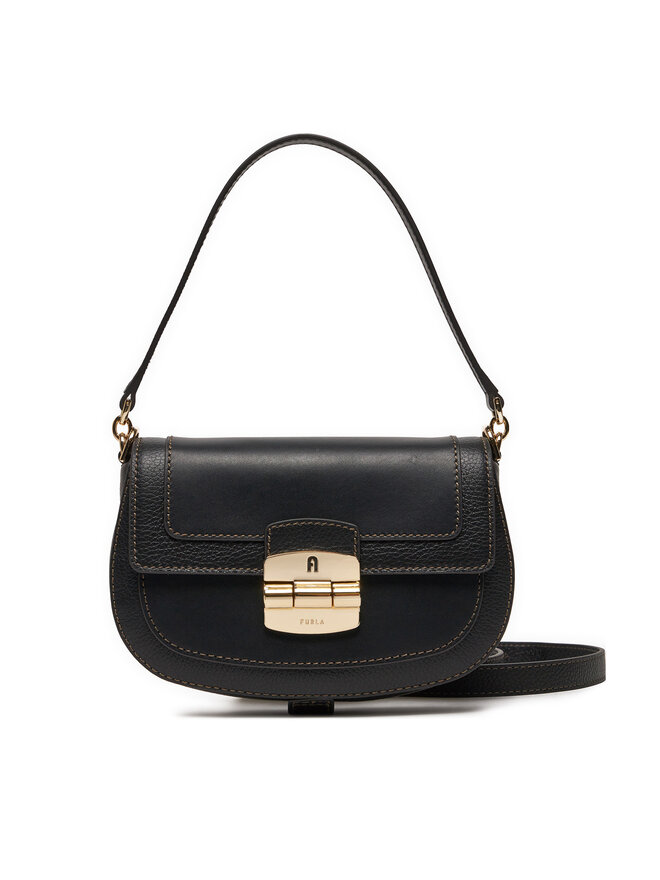 Furla Handtasche Furla Club 2 S Crossbody 26 WB00920-BX0053-O6000-1007 Schwarz