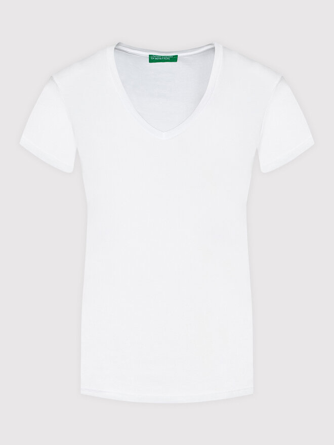 United Colors Of Benetton United Colors Of Benetton Camiseta 3GA2E4230 Blanco Regular Fit