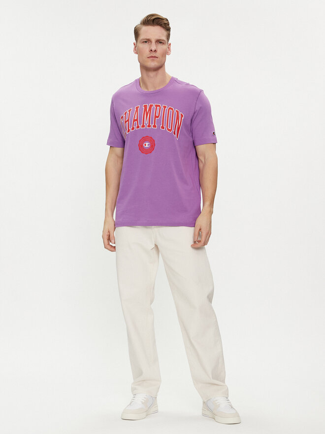 Champion Champion Marškinėliai 219852 Violetinė Comfort Fit