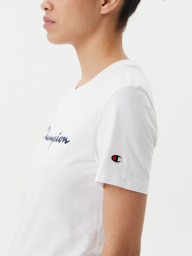 Champion Champion Marškinėliai 118090 Balta Slim Fit