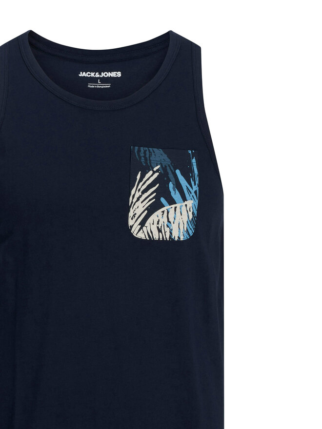 Jack&Jones Jack&Jones Tank top marškinėliai Hawaii 12269321 Tamsiai mėlyna Standard Fit