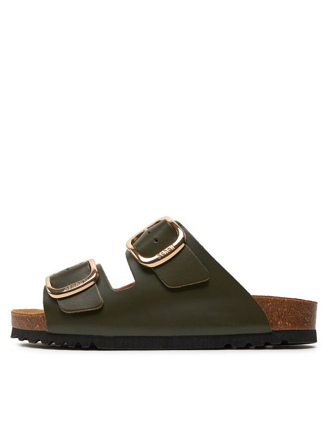 Scholl Pantoletten Scholl Noelle F30065 Khakifarben