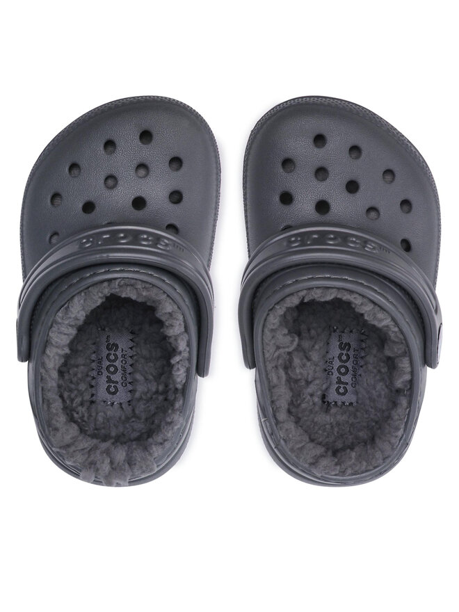 Crocs Iešļūcenes Crocs Classic Lined Clog K 203506 Pelēks