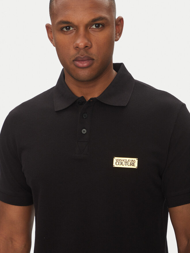 Versace Jeans Couture Versace Jeans Couture Poloshirt 78GAGT08 Schwarz Regular Fit