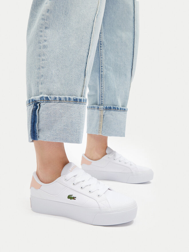 Lacoste Sneakers aus Stoff Lacoste 7-49CFA0017 Weiß