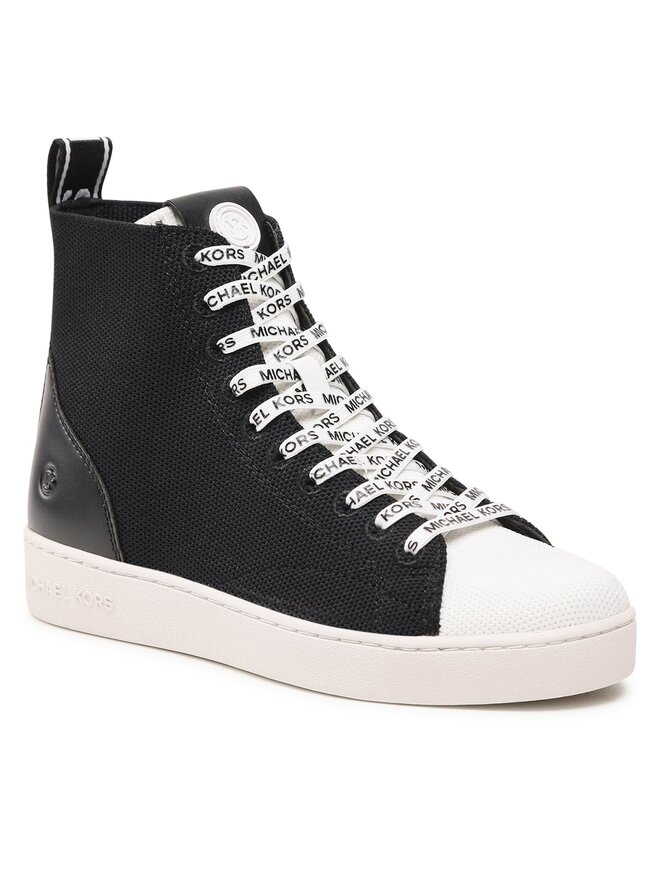 MICHAEL Michael Kors Сникърси MICHAEL Michael Kors Edie Knit High Top 43S3NVFS1D Черен