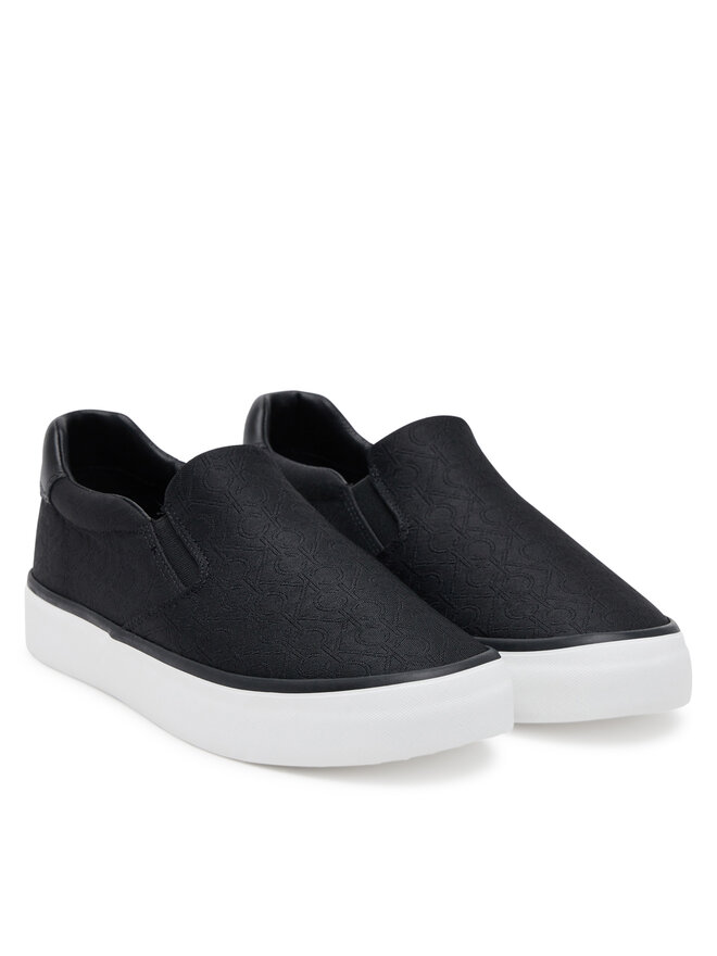 Calvin Klein Tenisówki Calvin Klein Vulc Slip On - Jacq HW0HW02411 Czarny