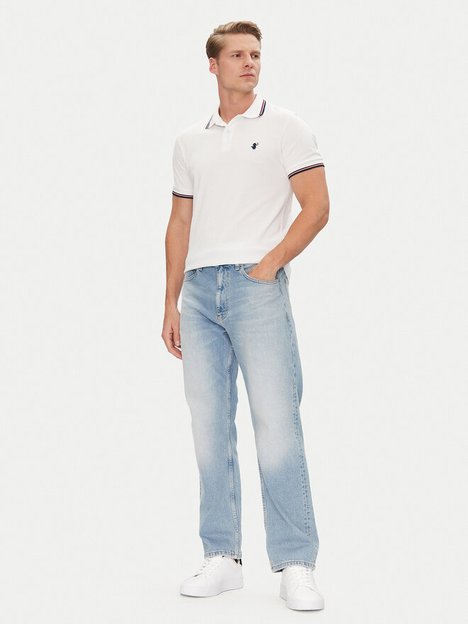 Save The Duck Save The Duck Poloshirt DR0136M BATE20 Weiß Regular Fit