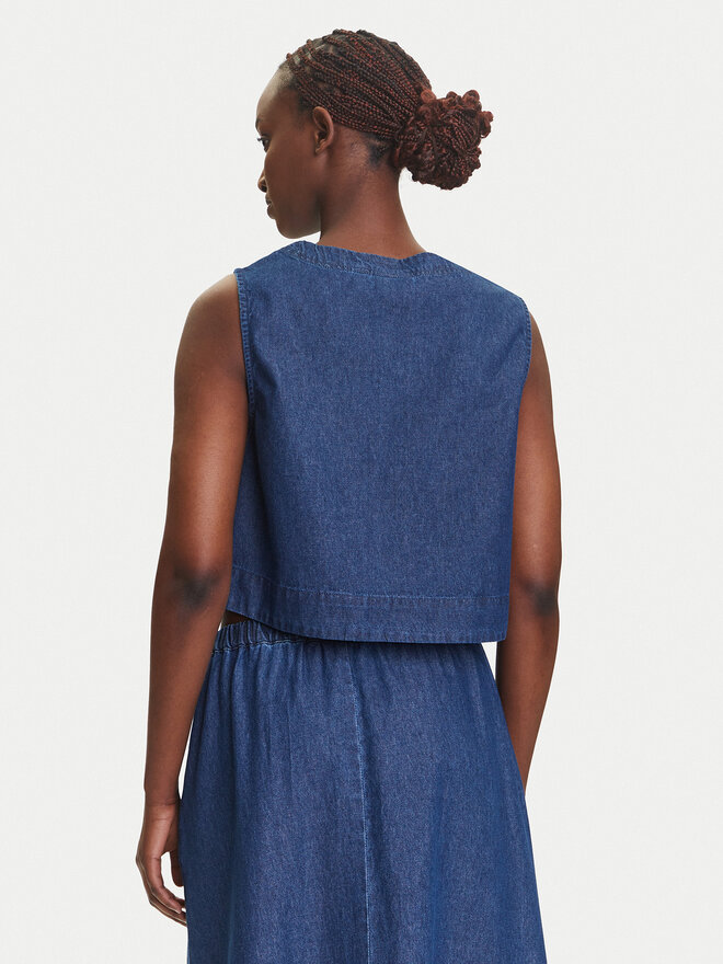 Pieces Pieces Felső Tenim 17157936 Sötétkék Regular Fit