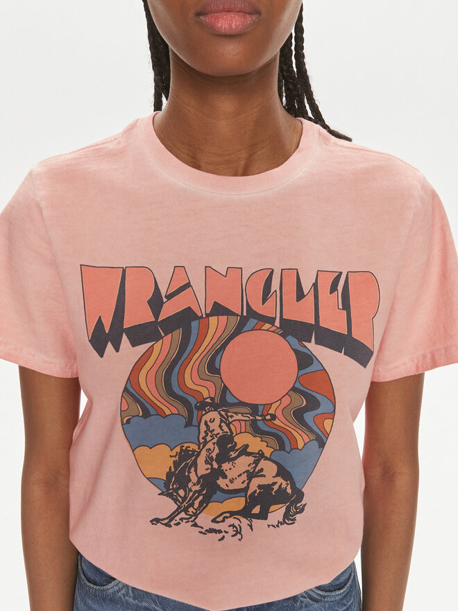 Wrangler Wrangler Camiseta 112350279 Coral Regular Fit