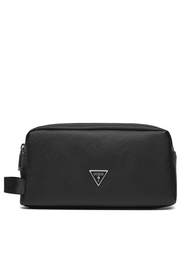 Guess Pochette per cosmetici Guess Certosa Saffiano Eco Accesories PMECSA P4143 Nero