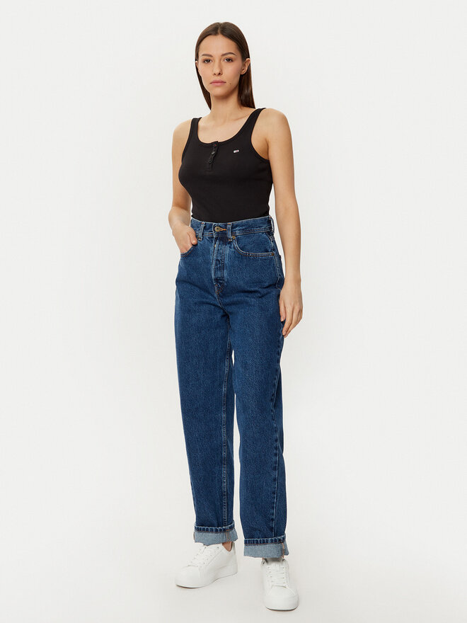 Tommy Jeans Tommy Jeans Marškinėliai DW0DW19492 Juoda Slim Fit