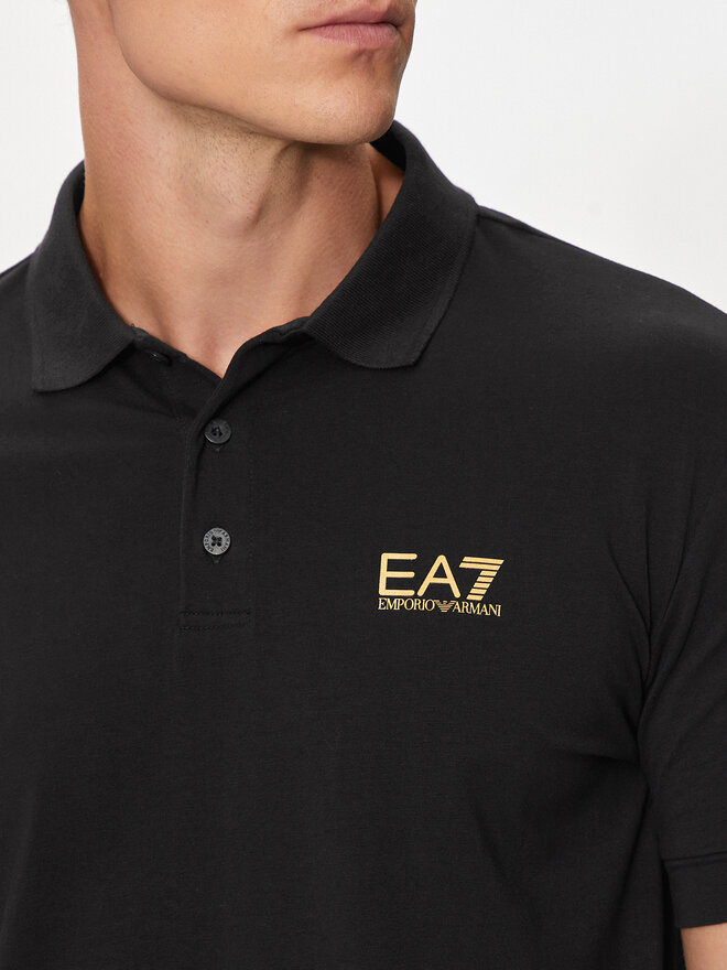 EA7 Emporio Armani EA7 Emporio Armani Poloshirt 8NPF14 PJVQZ 0208 Schwarz Regular Fit