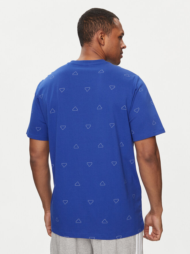 adidas adidas Camiseta Seasonal Essentials Monogram Graphic IU0284 Azul Regular Fit
