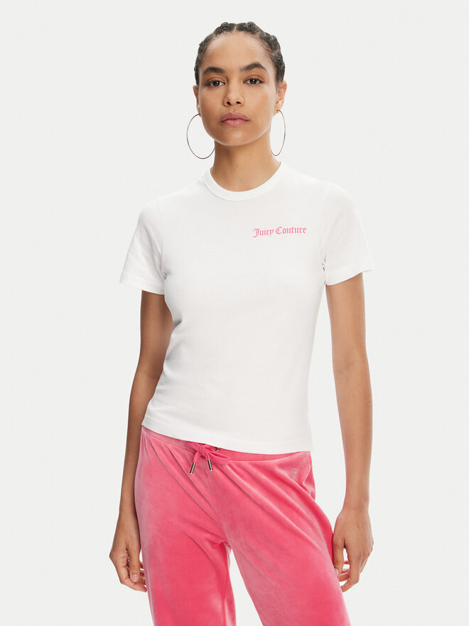 Juicy Couture Juicy Couture Camiseta La Beach JCWCT125319 Blanco Regular Fit