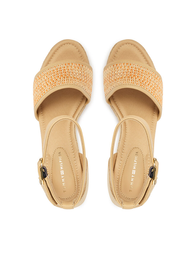 Tommy Hilfiger Espadrilles Tommy Hilfiger High Wedge Espad FW0FW09471 Hellbeige
