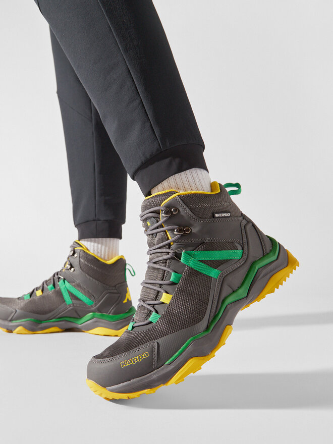Kappa Schnürstiefeletten Kappa Kombat Thunder Md Wp 341F7LW Grau