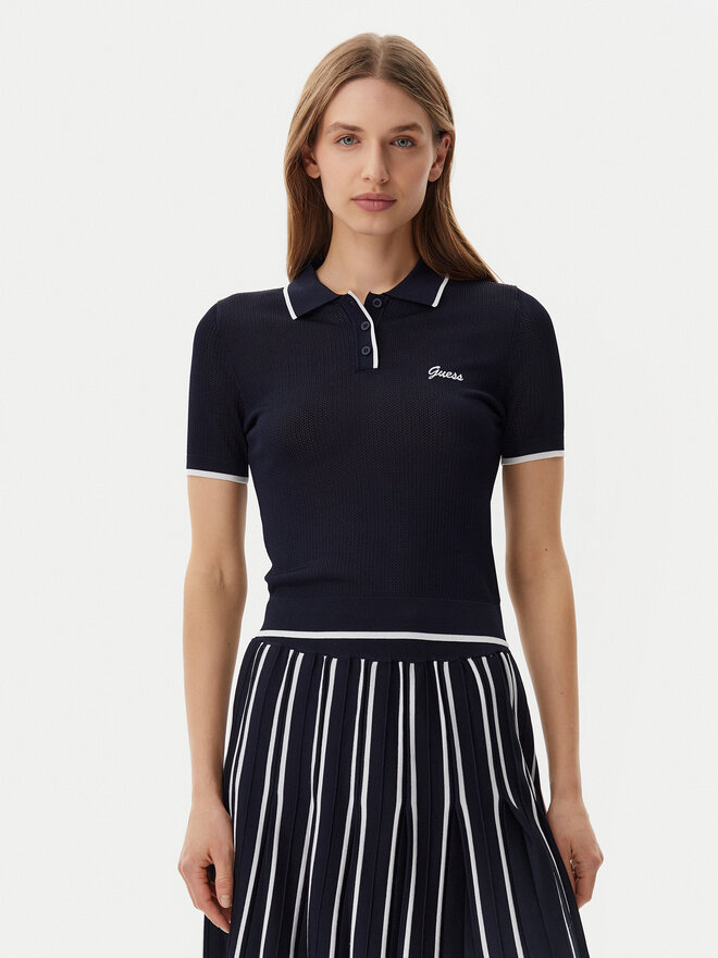 Guess Guess Pólóing V5GP00Z3D60 Sötétkék Slim Fit