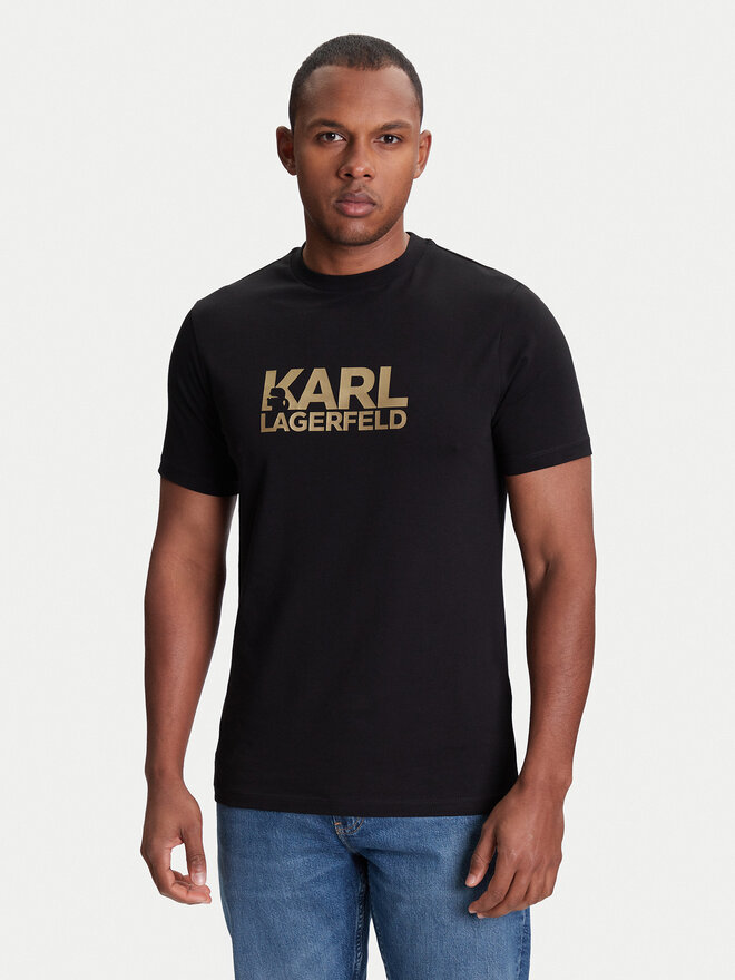 KARL LAGERFELD KARL LAGERFELD Camiseta 755087 553235 Negro Regular Fit