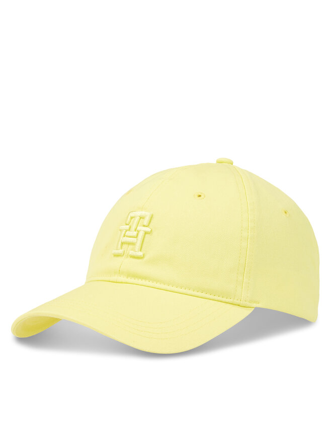 Tommy Hilfiger Czapka z daszkiem Tommy Hilfiger Beach Summer Soft Cap AW0AW16170 Żółty