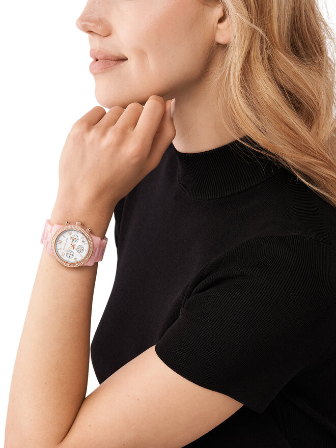 Michael Kors Zegarek Michael Kors Runway MK7424 Różowy
