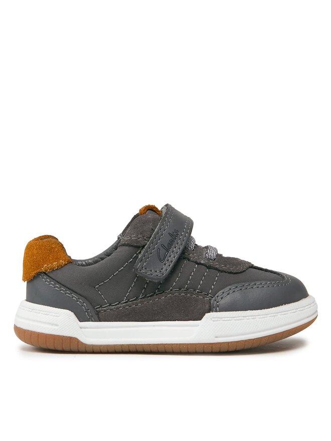 Clarks Sneakersy Clarks Fawn Family 261751286 Šedá