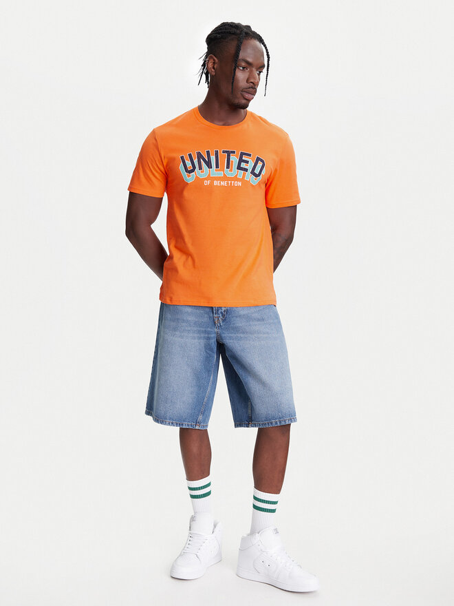 United Colors Of Benetton United Colors Of Benetton Футболка 3I1XU1096 Оранжевий Regular Fit