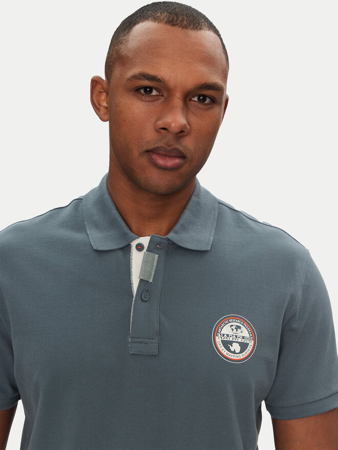 Napapijri Napapijri Poloshirt E-Clanis NP0A4ID3G1Y1 Blau Regular Fit