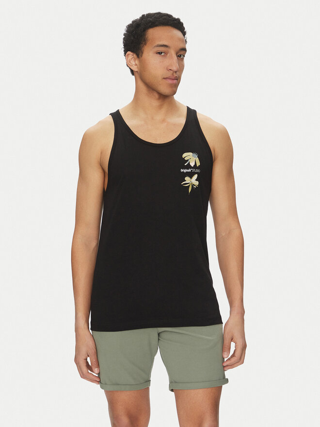 Jack&Jones Jack&Jones Tank top marškinėliai Varenna 12275464 Juoda Regular Fit