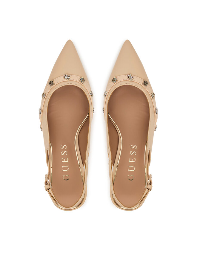 Guess Туфлі Guess FLPYAN LEA05 Бежевий