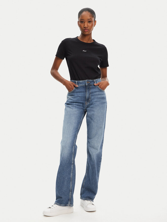 BOSS BOSS Футболка C_Elogo_5 50547547 Чорний Slim Fit