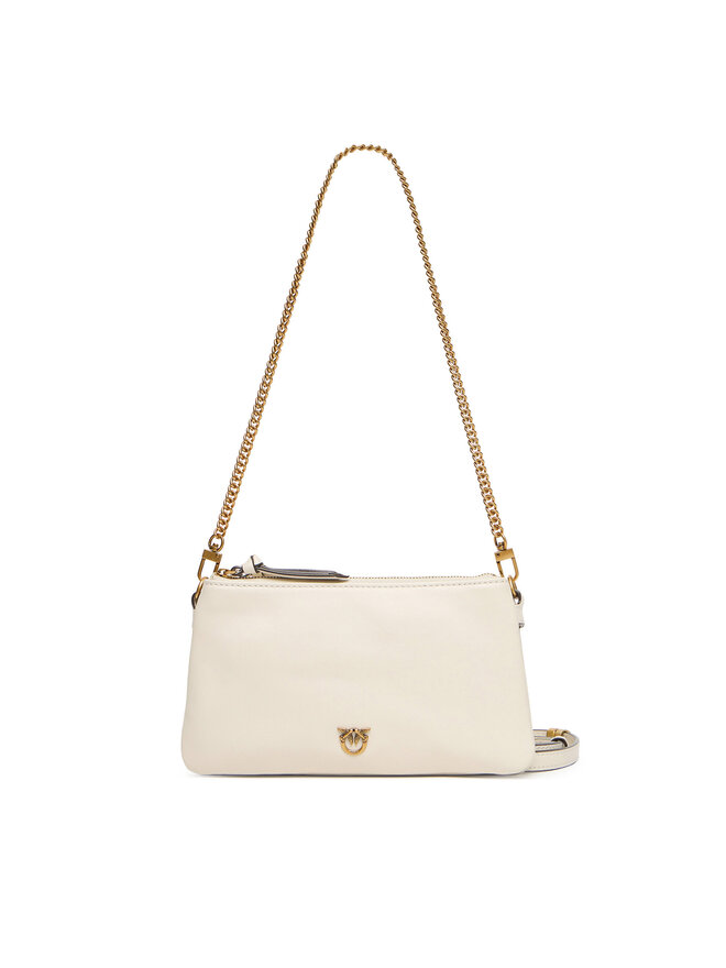PINKO Handtasche PINKO Double Mini Al 25-26 PLTT 105359 A0QO Weiß