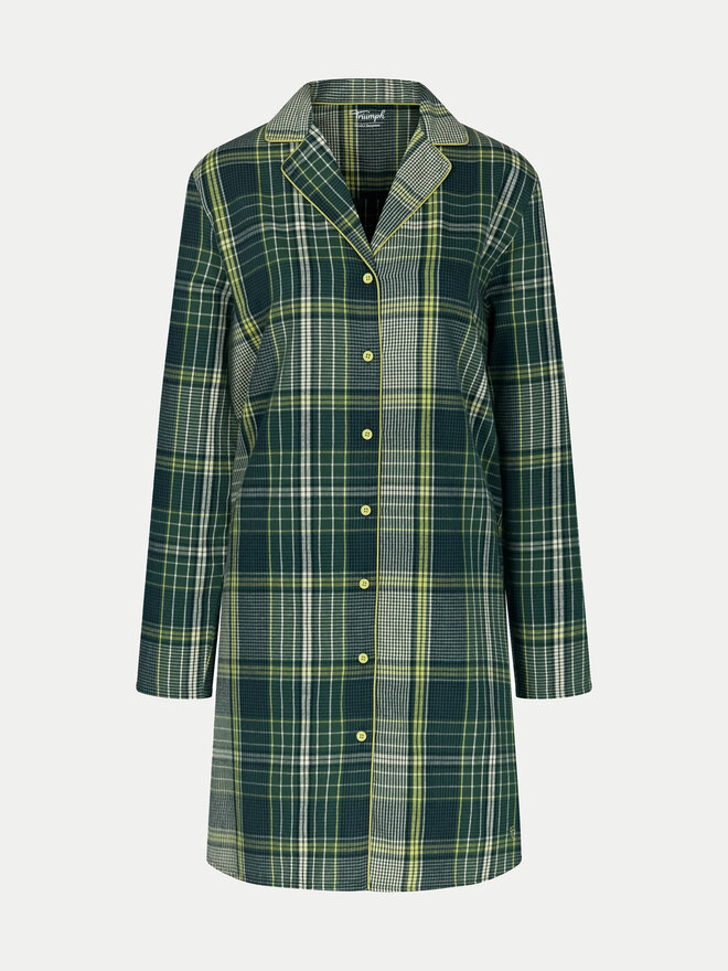 Triumph Triumph Naktiniai marškiniai Boyfriend NDW X Checks 10216520 Žalia