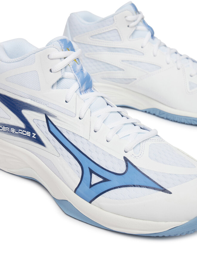 Mizuno Zapatillas de fútbol sala Mizuno Thunder Blade Z Mid V1GA2375 Blanco