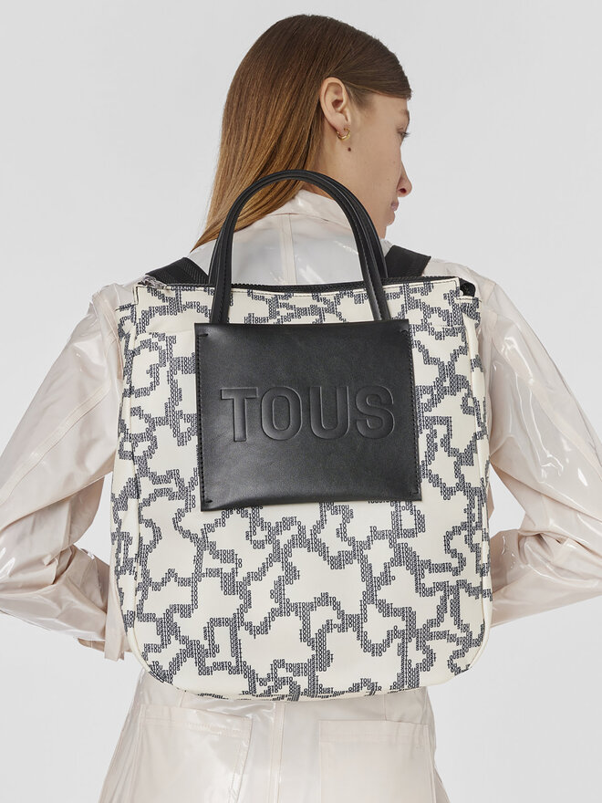 TOUS Batoh TOUS Mochila Kaos Pix Soft 2001851501 Béžová