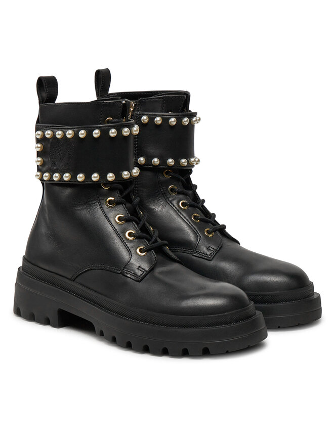 LOVE MOSCHINO Schnürstiefeletten LOVE MOSCHINO JA24235G0LIA0000 Schwarz