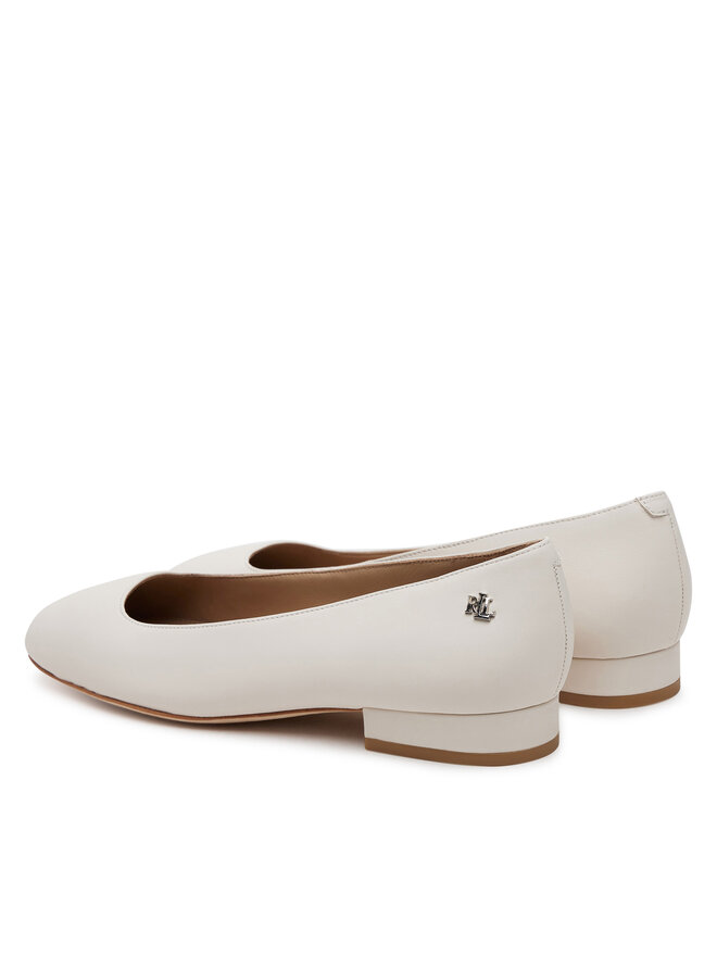 LAUREN RALPH LAUREN Baleriny LAUREN RALPH LAUREN Emellie 802970534003 Biały