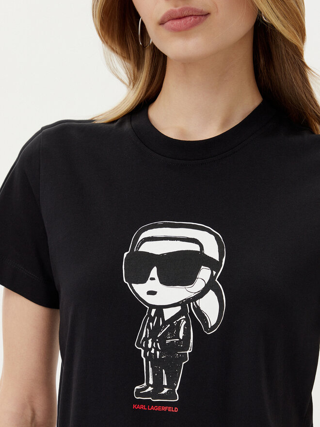 KARL LAGERFELD KARL LAGERFELD T-Shirt A1W17126 Μαύρο Regular Fit